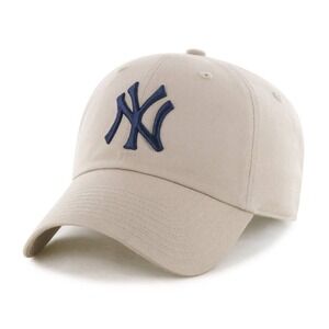 Fan Favorite New York Yankees MLB Baseball Hat Khaki Tan Adjustable One Size